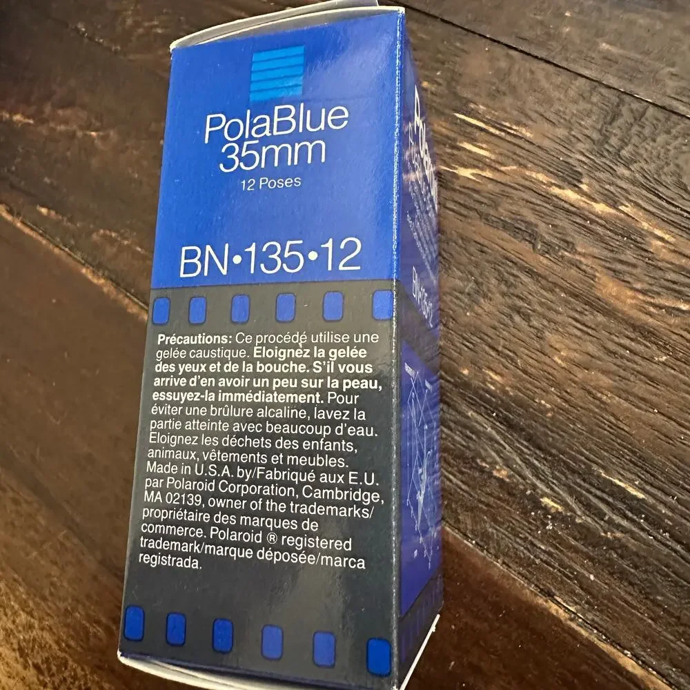 Polaroid PolaBlue 35mm BN-135-12 Film Orthochromatic‎ Slide Exp 08/1988